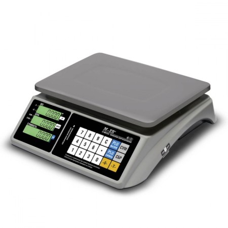 Торговые настольные весы M-ER 328 AC "TOUCH-M" LCD RS232 и USB						